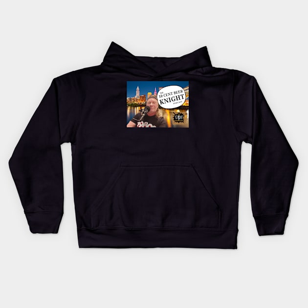 Ray the Podcaster Kids Hoodie by 10 Cent Beer Knight Podcast 